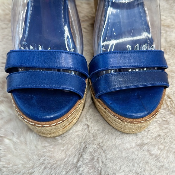 Ralph Lauren Collection | Purple Label | Blue Leather Espadrille - Picture 7 of 14